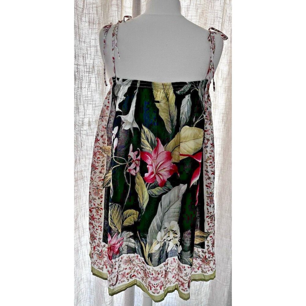 Tommy Bahama Womens M/L Bathing Suit Cover Up 100% Cotton Tropical Floral Print - Picture 5 of 8